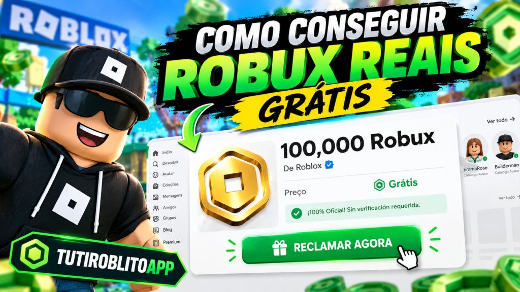 TUTIROBITOAPP - Como conseguir Robux grátis no Roblox